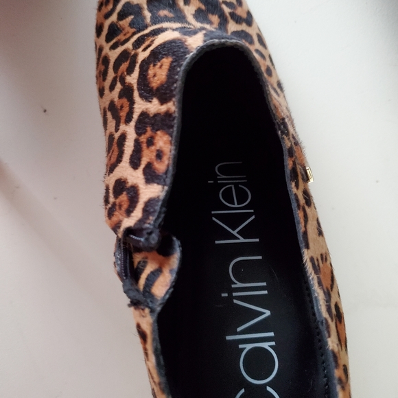 Calvin Klein Leopard Print Booties - Picture 4 of 6